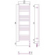 Сунержа Модус 3.0 Полотенцесушитель электрический 30x100h, прав., цвет: мат. черный 31-5701-1030