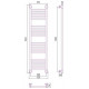 Сунержа Богема  Полотенцесушитель водяной 30x120h, цвет: матовый черный 31-0220-1230