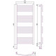 Сунержа Богема 3.0 Полотенцесушитель электрический 50x120h, лев., цвет: мат. черный 31-5802-1250
