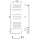Сунержа Богема 3.0 Полотенцесушитель электрический 30x80h, прав., цвет: состар. бронза 05-5805-8030