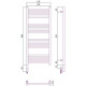 Сунержа Модус 3.0 Полотенцесушитель электрический 40x100h, лев., цвет: мат. черный 31-5700-1040