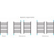 Сунержа Флюид  Полотенцесушитель водяной 50x80h, цвет: без покрытия 00-0222-8050