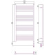 Сунержа Модус 3.0 Полотенцесушитель электрический 50x100h, прав., цвет: мат. белый 30-5701-1050