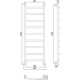 Сунержа Галант  Полотенцесушитель водяной 40x120h, цвет: без покрытия 00-0200-1240