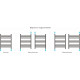 Сунержа Флюид  Полотенцесушитель водяной 60x80h, цвет: без покрытия 00-0222-8060