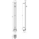 Сунержа Нюанс EU50  Полотенцесушитель водяной для ГВС 10x86,6h см, нижнее, без покрытия 00-0212-0840