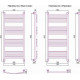Сунержа Богема  Полотенцесушитель водяной 50x120h, цвет: без покрытия 00-0221-1250