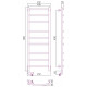 Сунержа Галант 2.0 Полотенцесушитель электрический 40x120h, лев., цвет: мат. белый 30-5200-1240