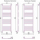 Сунержа Богема  Полотенцесушитель водяной 40x120h, цвет: без покрытия 00-0221-1240