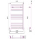 Сунержа Модус Полотенцесушитель водяной 40x80h, цвет: матовый черный 31-0250-8040