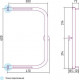 Сунержа П-образный Полотенцесушитель водяной 40x60h, цвет: без покрытия 00-0004-6040