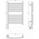 Сунержа Аркус 3.0 Полотенцесушитель электрический 43x72h см, левое, цвет: без покрытия 00-5704-6040