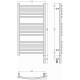Сунержа Аркус 3.0 Полотенцесушитель электрический 43x92h см, правое, цвет: мат. золото 032-5705-8040