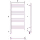 Сунержа Модус 3.0 Полотенцесушитель электрический 50x100h, лев., цвет: мат. белый 30-5700-1050