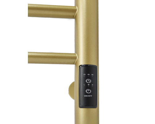 Полотенцесушитель электрический с/т Comfysan Luce EC-8 80/50 с полкой, MAT GOLD RAL
