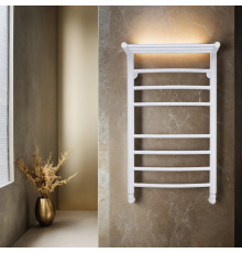 Полотенцесушитель водяной Comfysan Luce W-8 80/50 с полкой, белый