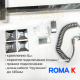 Полотенцесушитель электрический с/т COMFYSAN Roma-K EC-6 60/50, хром