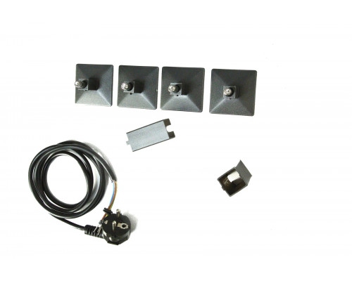 Полотенцесушитель электрический с/т COMFYSAN Alto-K EC-2 120/10, ТИТАНОВЫЙ ГРАФИТ RAL