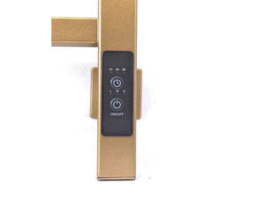 Полотенцесушитель электрический с/т COMFYSAN Pioli-K EC-10 100/50, MAT GOLD RAL
