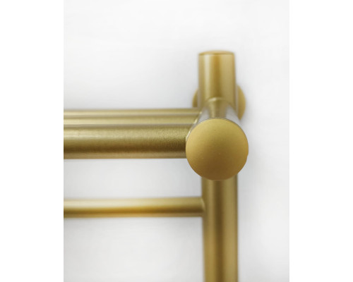 Полотенцесушитель электрический с/т COMFYSAN Luce EC-10 100/50 с полкой, MAT GOLD RAL