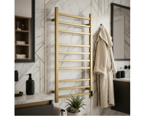 Полотенцесушитель электрический с/т COMFYSAN Magico-K EC-10 100/50, золото, гальваника