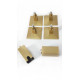 Полотенцесушитель электрический с/т COMFYSAN Unico-K EC-8 80/40, MAT GOLD RAL