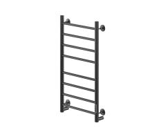 Полотенцесушитель электрический кабельный  Ника WAY-2 80/40 RAL9005 черный матовый U