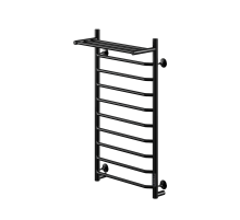 Полотенцесушитель электрический с/т Comfysan Scola EC-10 100/50 с полкой, черный