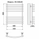 Полотенцесушитель водяной Ника BAMBOO ЛБ-6 80/40
