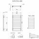 Полотенцесушитель Terma VIVO 910/400 RAL 9016 белый