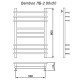 Полотенцесушитель водяной Ника BAMBOO ЛБ-2 80/50