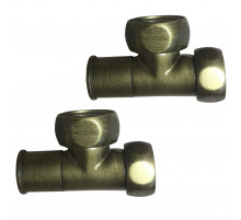 ВЕНТИЛЬ ЗАПОРНЫЙ УГЛОВОЙ КОЛП  3/4' x 1/2'  г/ш  8202-1SCH0405/2С, с отраж.(ZZ-4701, ZZ-4703) бронза