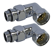 Американка для полотенцесушителя  угл 3/4' x 1/2'  г/ш  762SCH0504 со сгоном (с упором)