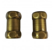 Американка для полотенцесушителя  прям 1' x 3/4'  г/г  730SCH1005 бронза