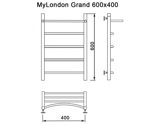 Полотенцесушитель MYFREA My London (Grand) 60/40