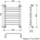 Полотенцесушитель водяной Ника TRAPEZIUM ЛТ (Г2) 80/40