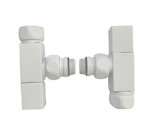 ВЕНТИЛЬ ЗАПОРНЫЙ УГЛОВОЙ КВАДР  3/4' x 1/2'  г/ш  SG 01CH0405/2 белый RAL9016 матовый (НИКА)