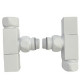 ВЕНТИЛЬ ЗАПОРНЫЙ УГЛОВОЙ КВАДР  3/4' x 1/2'  г/ш  SG 01CH0405/2 белый RAL9016 матовый (НИКА)