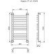 Полотенцесушитель водяной Ника TRAPEZIUM ЛТ (Г2) 100/40