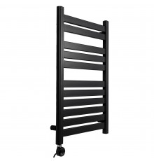 Полотенцесушитель GROIS Leila GR-017 500х800 П11 (2+3+6) RAL9005 черный матовый

