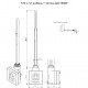 Блок Terma КТХ 4 'МU' хром кабель + Terma-Split 300W