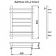 Полотенцесушитель водяной Ника BAMBOO ЛБ-2 60/40