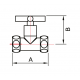 ВЕНТИЛЬ ЗАПОРНЫЙ ПРЯМОЙ КРЕСТ  1' x 1'  г/г  SMT8730SCH1010/2