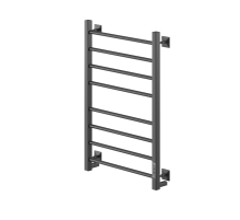 Полотенцесушитель электрический кабельный  Ника STEP-3 80/40 RAL9005 черный матовый U